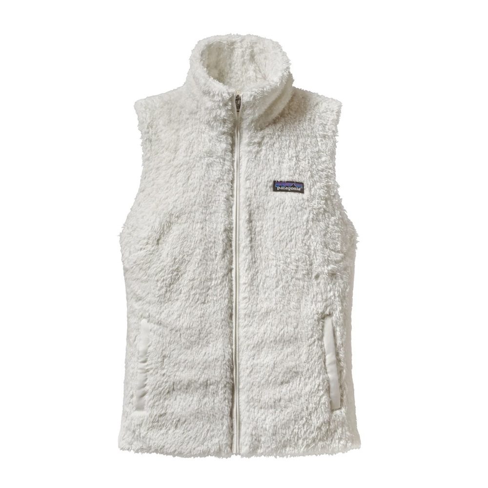 Women's Patagonia Fuzzy Vest (Los Gatos Vest Birch White Medium)